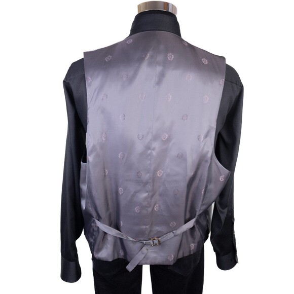 Ralph Lauren 2-Pcs Blazer / Vest Set Jacket Coat Solid Gray Sz 48R Two Button - Picture 6 of 16